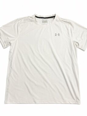 Under Armour Mens Short Sleeve Crew Tee‎ White Athletic Performance Shirt XXL